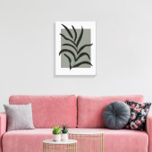 Minimalistische bladeren canvas afdruk (Insitu (Woonkamer))