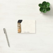 Minimalistische bladeren en steen gepersonaliseerd post-it® notes (Kantoor)