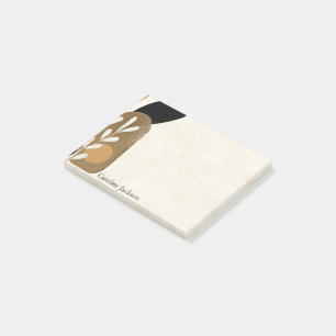 Minimalistische bladeren en steen gepersonaliseerd post-it® notes