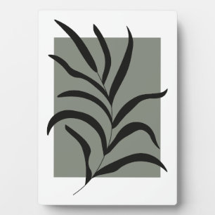 Minimalistische bladeren fotoplaat