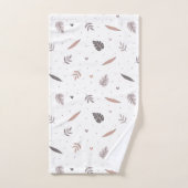 Minimalistische bladeren patroon badhanddoek set bad handdoek (Handdoek)