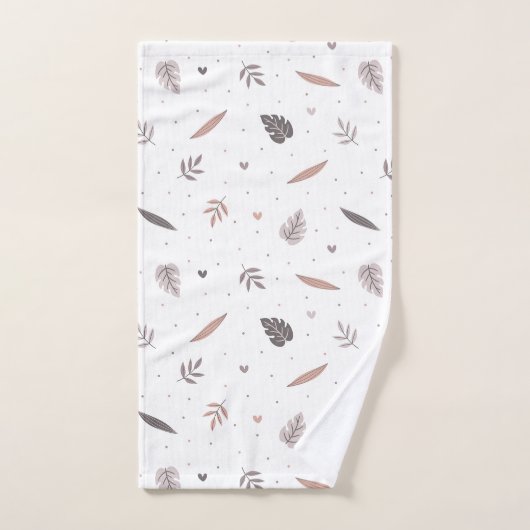 Minimalistische bladeren patroon badhanddoek set bad handdoek (Handdoek)