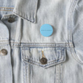 Minimalistische Blau Eenvoudige Elegante Klassieke Ronde Button 3,2 Cm (In situ)
