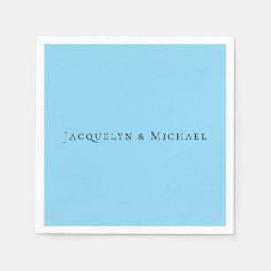 Minimalistische Blau Eenvoudige Elegante Klassieke Servet