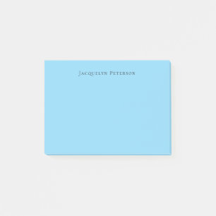 Minimalistische Blau Eenvoudige Elegante Moderne E Post-it® Notes