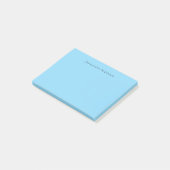 Minimalistische Blau Eenvoudige Elegante Moderne E Post-it® Notes (Schuin)