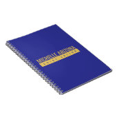 Minimalistische Blau & Gold Kleur Professioneel Mo Notitieboek (Rechterzijde)