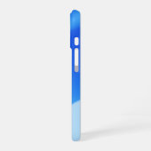 Minimalistische Blau Verlopen iPhone 16 Hoesje (Linkerkant)