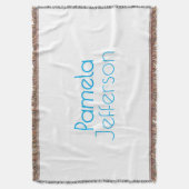 Minimalistische blauw en wit professionele moderne deken (Voorkant Verticaal)