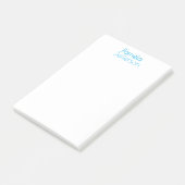 Minimalistische blauw en wit professionele moderne post-it® notes (Schuin)