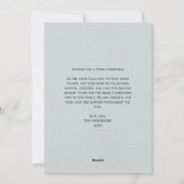 Minimalistische Blauwe Aangepaste Fotocollage Kers Feestdagenkaart (Achterkant)