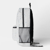 Minimalistische blauwe accent dagelijkse rugzak (Rechts)