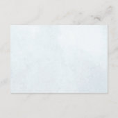 Minimalistische blauwe ballon Eucalyptus luierloof Informatiekaartje (Achterkant)