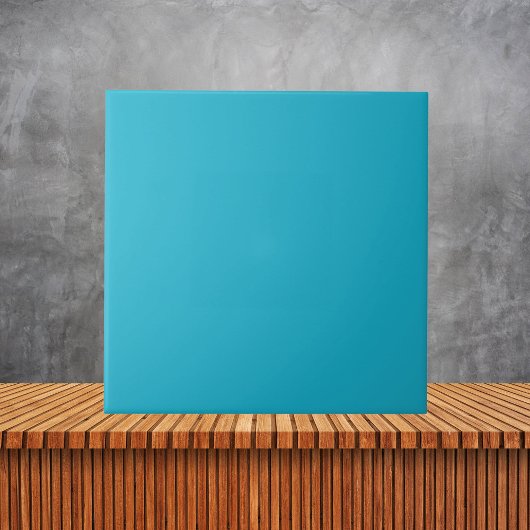 Minimalistische blauwe effen kleur tegeltje