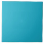 Minimalistische blauwe effen kleur tegeltje (Voorkant)
