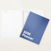 Minimalistische blauwe gradiënt 2025 planner (Display)