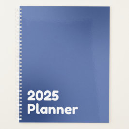 Minimalistische blauwe gradiënt 2025 planner