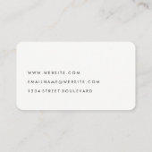 Minimalistische Blauwe Grunge Visitekaartje (Achterkant)