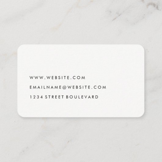 Minimalistische Blauwe Grunge Visitekaartje (Achterkant)