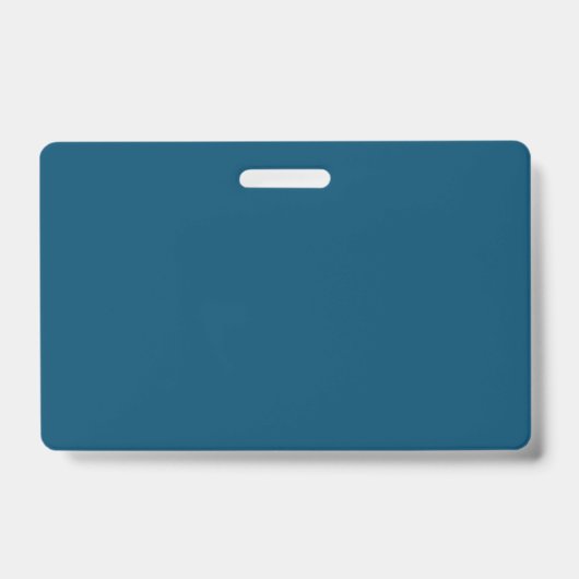 Minimalistische blauwe ID-badgehouder Badge (Voorzijde)