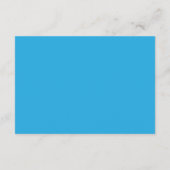 Minimalistische Blauwe Luxe Bijlagekaart Informatiekaartje (Achterkant)