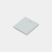 Minimalistische Blauwe Notities met lijnen Post-it® Notes (Schuin)