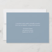 Minimalistische Blauwe Script We Zijn Verhuisd Naa Aankondiging (Achterkant)