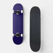 Minimalistische Blauwe Skateboard | Moderne Koele (Voorkant)