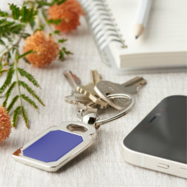 Minimalistische Blauwe Sleutelhanger | Strak Gesch
