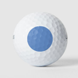 Minimalistische blauwe stip golfballen cadeauset