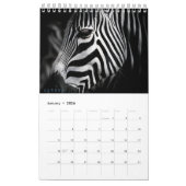 Minimalistische blauwe tweetonige kalender (Jan 2026)