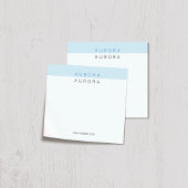 Minimalistische blauwe tweetonige post-it® notes