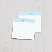Minimalistische blauwe tweetonige post-it® notes