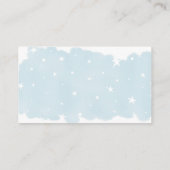 Minimalistische Blauwe Waterverf Breng een Boek Informatiekaartje (Achterkant)