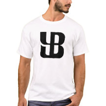 Minimalistische Blauwe YB Letter