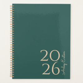Minimalistische Blauwgroen Persoonlijke Maand Planner