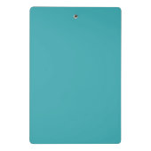 Minimalistische Blauwgroen waardering voor witscri Mini Klembord (Achterkant)