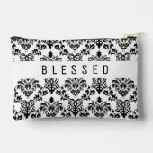 Minimalistische BLESSED Damastpatroon Etui (Achterkant)