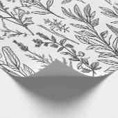 minimalistische bloem cadeaupapier (Hoek)