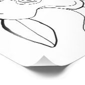 Minimalistische bloem foto afdruk (Hoek)