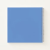 Minimalistische bloem foto pensioen blauw boek (Achterkant)