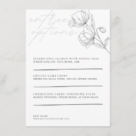 Minimalistische bloem - Menu