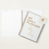 Minimalistische bloem "Mijn Dagelijkse Planner" | Planner (Display)