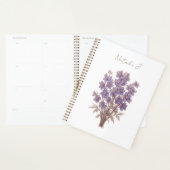 Minimalistische bloem planner, gepersonaliseerde r planner (Display)