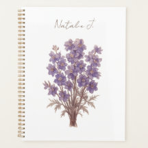 Minimalistische bloem planner, gepersonaliseerde r