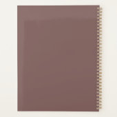 Minimalistische bloem planner, gepersonaliseerde r planner (Achterkant)
