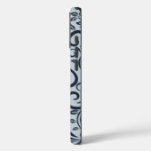 Minimalistische bloem telefoonhoes met eigen naam Case-Mate iPhone case (Achterkant / Links)