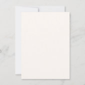 Minimalistische bloemboeket kunst bruiloft save the date (Achterkant)