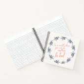 Minimalistische Bloemen Inspirerend Quote Opheffen Notitieboek (Binnen)