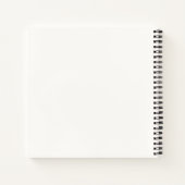 Minimalistische Bloemen Inspirerend Quote Opheffen Notitieboek (Achterkant)